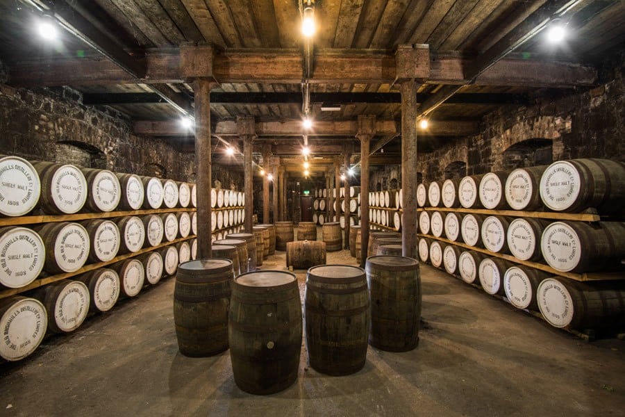 Bushmills barrels of whiskey