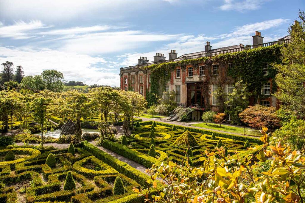 The garden of Bantry House, Ancient Mansion in Co. Cork, Ireland